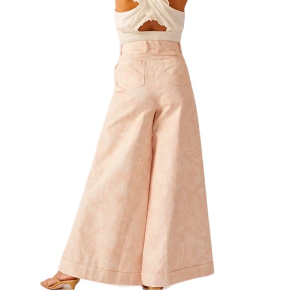 Magali Pascal x Anthropologie Georgina Floral Poplin High Waist Wide-Leg Cuffed - Picture 4 of 15